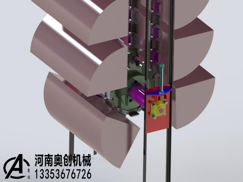 垂直斗式提升機(jī)模型3D圖紙