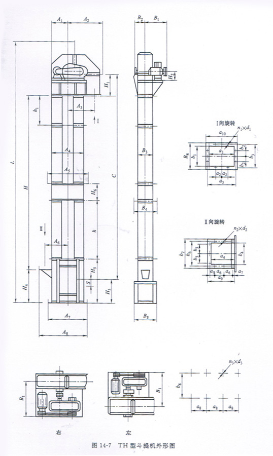 TH,TB型垂直斗式提升機(jī)選用與使用說(shuō)明書(shū)